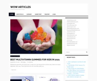 Wowarticles.com(Shopping Blog) Screenshot