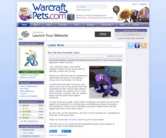 Wowbattlepets.com(WoW Battle Pets) Screenshot