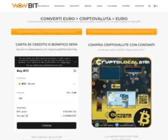 Wowbit.it(Comprare bitcoin Milano) Screenshot