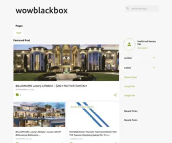 Wowblackbox.com(We ain't selling you teacups and curtains. our main mission) Screenshot