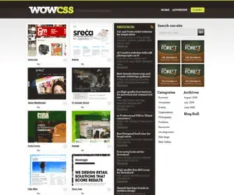 Wowcss.com(Css gallery showcasing best design inspiration and web design resources) Screenshot