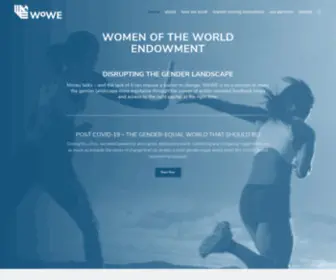 Wowendowment.org(Women of the World Endowment) Screenshot
