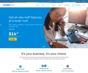 Wowforbusiness.com(Business Internet) Screenshot