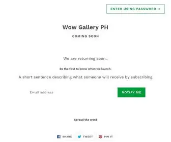 Wowgalleryph.com(Wow Gallery PH) Screenshot