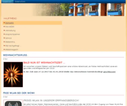 Wowi-Wolgast.de(WOWI Wohnen in Wolgast) Screenshot