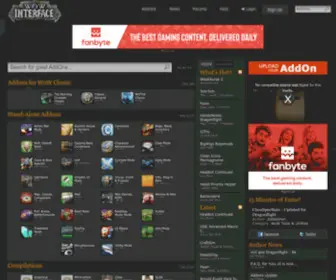 Wowinterface.com(World of Warcraft AddOns) Screenshot