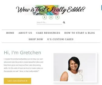 Wowisthatreallyedible.com(Custom Cakes) Screenshot