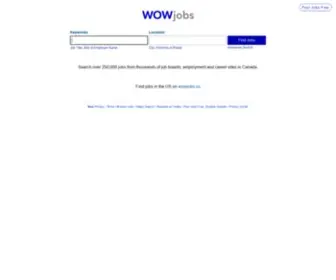 Wowjobs.ca(Job Search Engine) Screenshot