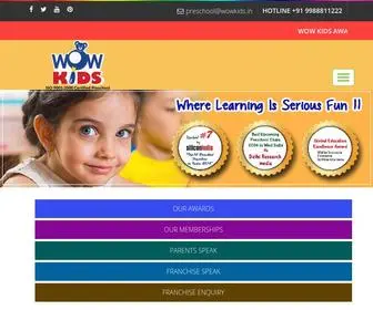 Wowkids.in(Pre and Play School Franchise in India) Screenshot