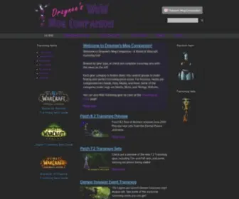 Wowmogcompanion.com(Wow Mog Companion) Screenshot