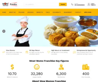 Wowmomos.in(Get Franchise Just On One Click) Screenshot