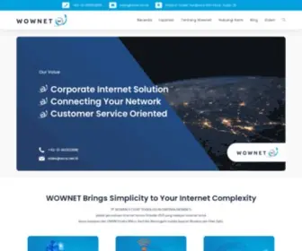 Wownet.id(WOWNET Wireless/Fiberoptic ISP Internet Provider Surabaya) Screenshot