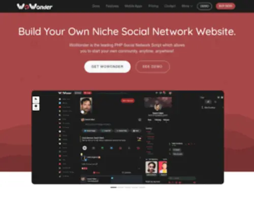 Wowonder.com(The Ultimate PHP Social Network Platform) Screenshot