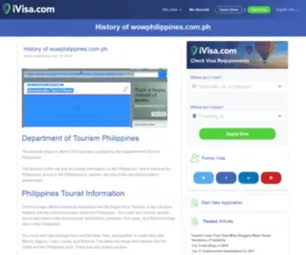 Wowphilippines.com.ph(History of) Screenshot