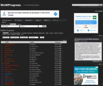 Wowprogress.com(WoW Mythic Progress) Screenshot