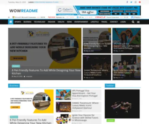 Wowreadme.com(Guest Blogging Website) Screenshot