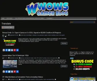 Wows-Gamer-Blog.com(WoWs Gamer Blog WoWs Gamer Blog) Screenshot