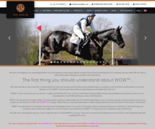 Wowsaddles.com(WOW Saddles) Screenshot