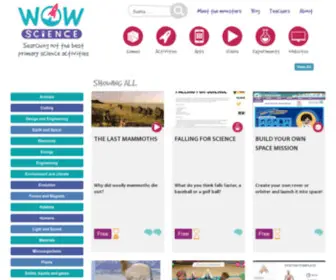 Wowscience.co.uk(Science games and activities for kids) Screenshot