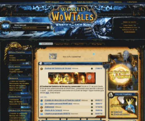 Wowtales.net(WoW Tales) Screenshot