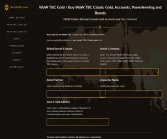 WowtbcGold.com(WoW TBC Gold) Screenshot