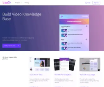 Wowto.ai(Free Video Knowledge Base Software) Screenshot