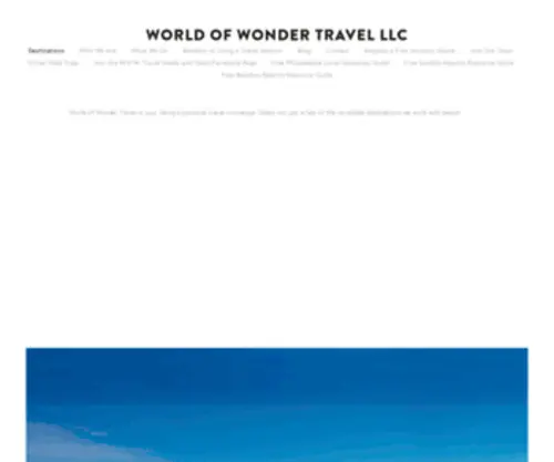 Wowtravelagency.com(World of Wonder Travel LLC) Screenshot