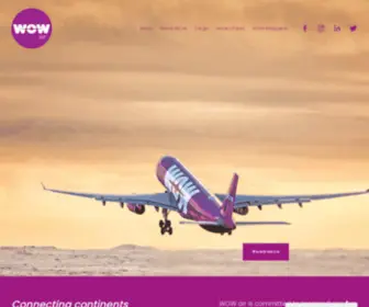 Wowtravel.is(WOW air) Screenshot