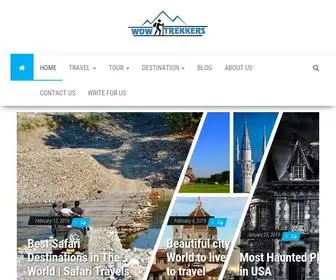 Wowtrekkers.com(Wow place to go) Screenshot