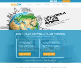 Wowtrk.com(Find Affiliate Networks & Compare Offer Rates) Screenshot