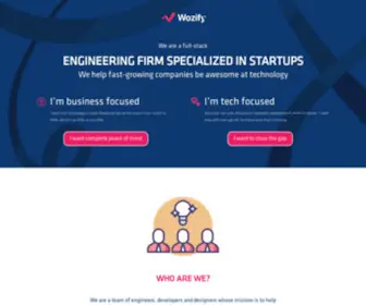 Wozify.com(Software Development and Product Innovation) Screenshot