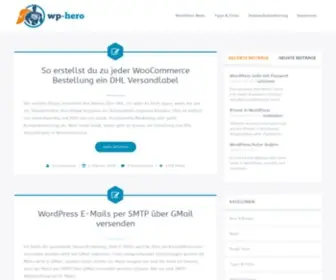 WP-Hero.com(Der Blog rund um WordPress) Screenshot