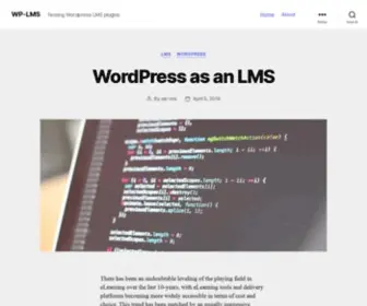WP-LMS.com(Testing WordPress LMS plugins) Screenshot