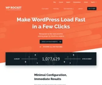 WP-Rocket.me(Make your website reach the stars. Use the most powerful caching plugin for WordPress. WP Rocket) Screenshot
