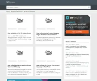 WP-Snippet.com(Everything you need to run your WordPress website as a business) Screenshot