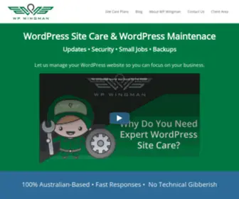 WP-Wingman.com(WordPress Site Care) Screenshot