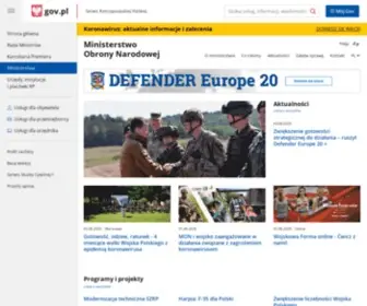 WP.mil.pl(Ministerstwo Obrony Narodowej) Screenshot