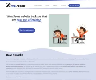 WP.repair(WordPress website backups) Screenshot