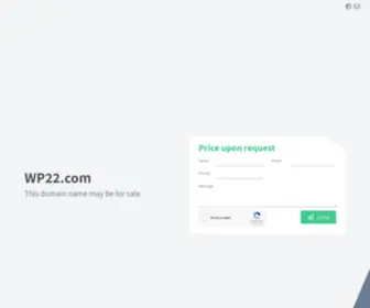 WP22.com(Domain name may be for sale) Screenshot