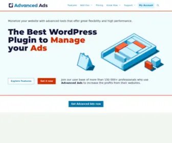 Wpadvancedads.com(Advanced Ads) Screenshot