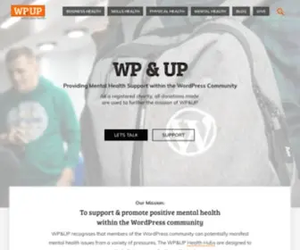 Wpandup.org(Supporting positive mental health within the WordPress community) Screenshot