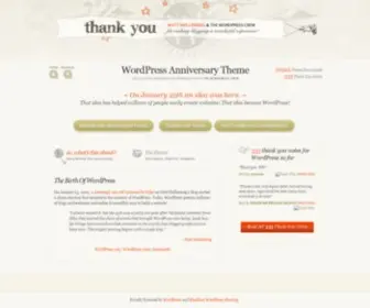 Wpanniversarytheme.com(WordPress Anniversary Theme) Screenshot