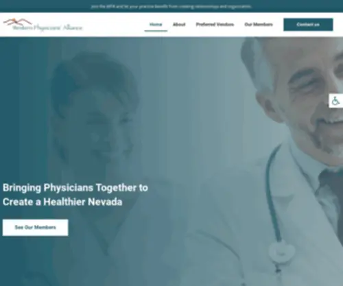 Wpareno.com(Western Physicians' Alliance) Screenshot
