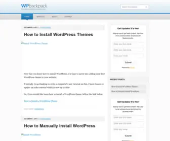 Wpbackpack.com(WP Backpack) Screenshot