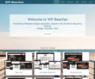 Wpbeaches.com(WordPress website design Northern Beaches) Screenshot