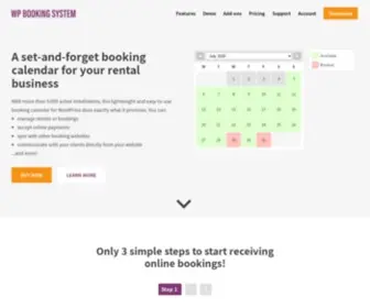 Wpbookingsystem.com(The booking calendar plugin for WordPress) Screenshot