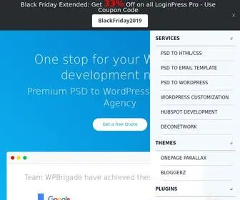 WPbrigade.com(WordPress Web Design and Development Agency) Screenshot