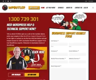 Wpbutler.com.au(Australian WordPress Help & Technical Support) Screenshot