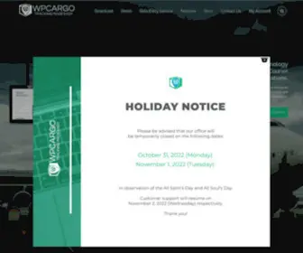 Wpcargo.com(WPCargo Track & Trace System) Screenshot