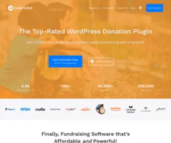 WPcharitable.com(Charitable) Screenshot
